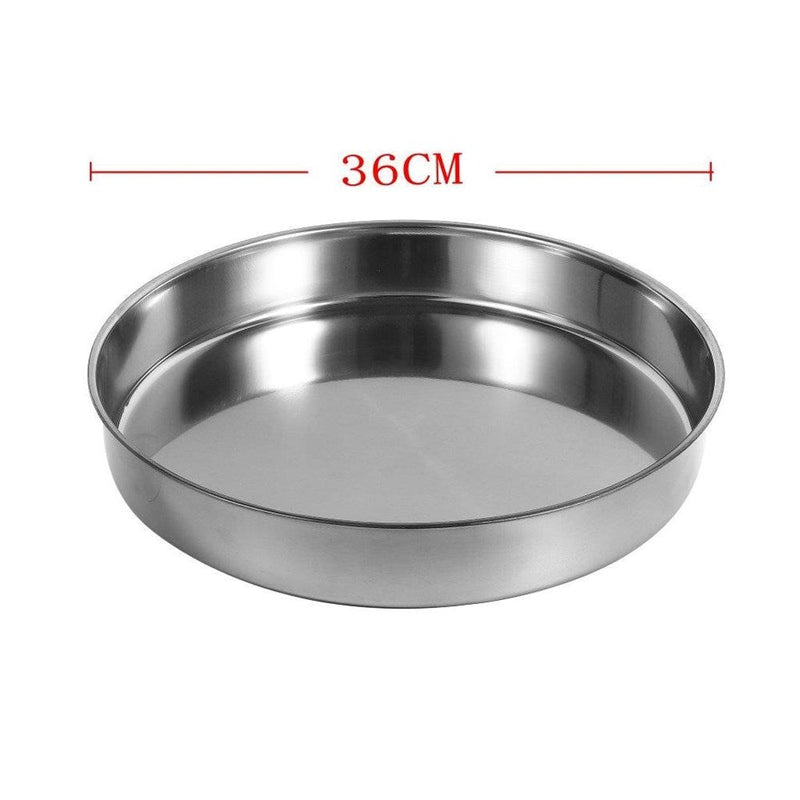 Stainless Steel Round Baking Tray 36 cm depth 5 cm