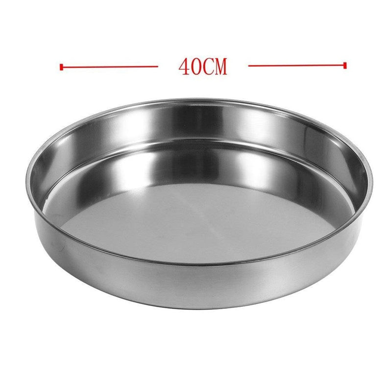 Stainless Steel Round Deep Baking Tray 40 cm