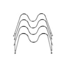 Stainless Steel Tray Stand Plate Display Holder 14*14.5*22 cm