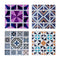 Moisture Resistant Round Cup Coasters Drink Coasters Heat Insulation Random Patterned Set of 4 10.8 cm