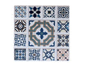 Moisture Resistant Round Cup Coasters Drink Coasters Heat Insulation Random Patterned Set of 4 10.8 cm