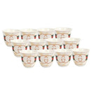 Ceramic Coffee Cawa Shafee Cup Set of 12 Pcs Set 80 ml