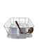 Dish Rack with White Plastic Tray and Cup Holder Chrome Plated High Quality 37*32*13 cm