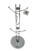 Coffee and Tea Mug 6 Cups Stand Tree Holder Chrome Plated High Quality, 15(D)*40(H) cm