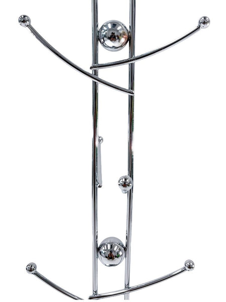 Coffee and Tea Mug 6 Cups Stand Tree Holder Chrome Plated High Quality, 15(D)*40(H) cm