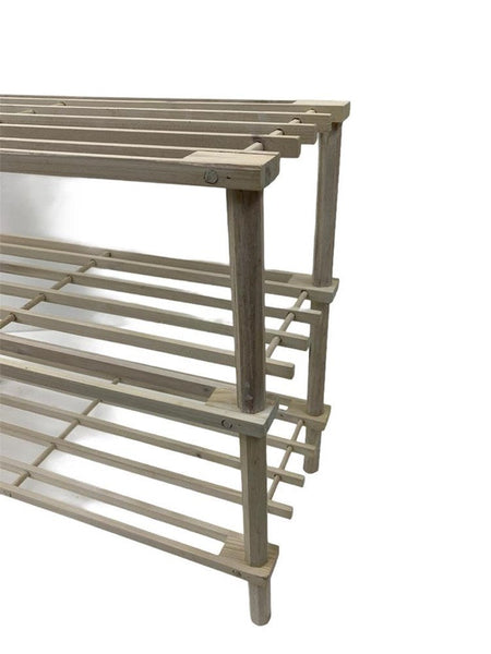 Stackable Bamboo 3 Tier Shoe Rack and shelf storage organizer 63*26.5*48.5 cm 42018 Pcs/Ctn 10