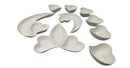 White Ceramic Serving Plate with Dips and Nut Bowl Set of 9