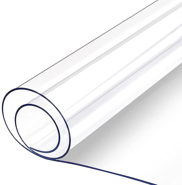 Polyester Transparent Tablecloth PVC 0.2 mm thickness 1Mx1.37m (Pls stretch after unpacking)